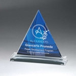 Clear Acrylic Triangle on Clear Base Award