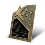 Gold Star Self-Standing Plaque