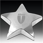Starbright Silver Star Paperweight Award
