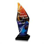 Trilogy Pillar ArtGlass Award Trophy