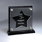 Frosted Lucite Star Cutout on Risers Award
