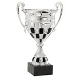 Checkered Racing Flag Trophy Cups