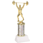 Weightlifting Column Trophy