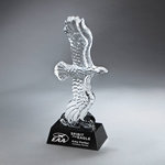 Crystal Eagle on Black Base Award