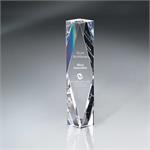 Diamond Towers Crystal Faceted Block
