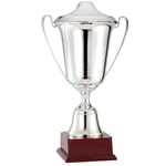 Italian Silver Trophy Cup on Rosewood Base