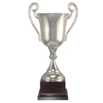 Silver Italian Trophy Cup on Rosewood Wood Base