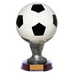 Large Soccer Ball Resin Trophy