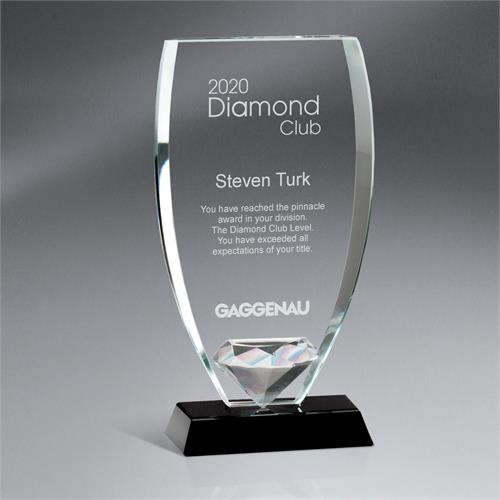 Glass Shield w/ Diamond On Base