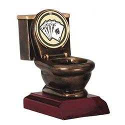 Poker "Last Place" Toilet Trophy