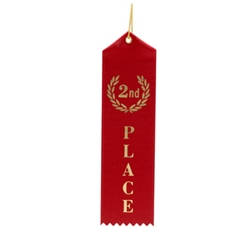 Red 2nd Place Ribbons