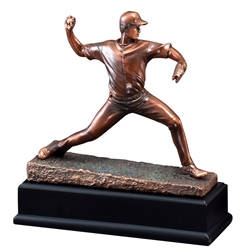 Baseball Pitcher Gallery Resin Trophy