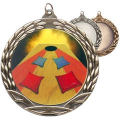 Cornhole Colored Insert Medals