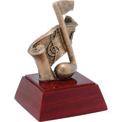 Music Note Resin Sculpture Trophies