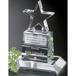 Champion Pedestal Star Crystal Awards
