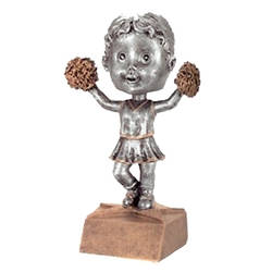 Cheerleader Bobblehead Trophy with Face