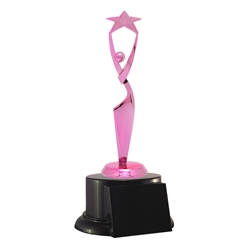 Reach For The Stars Pink "Breast Cancer" Trophy