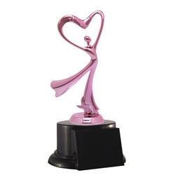 Pink Heart Trophy Award | Breast Cancer | Valentine's Day