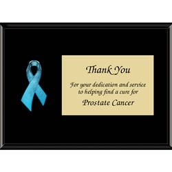 Blue Awareness Ribbon Plaques