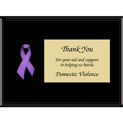 Purple Awareness Ribbon Plaques