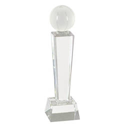 Basketball Crystal Pedestal Trophies