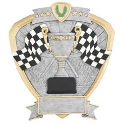 Racing Flag Shield Trophies