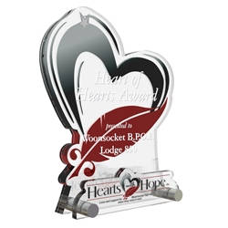 Hearts with Hope Custom Trophy