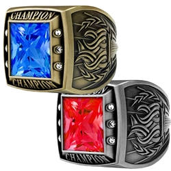 Champion Ring with your chocie of colroed gem stone