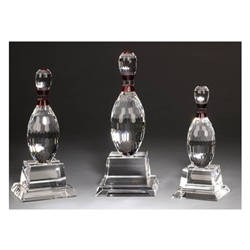 Bowling Crystal Trophies