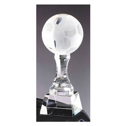 Crystal Soccer Ball Trophies