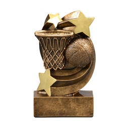 Basketball Star Swirl Trophies