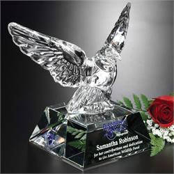 Graceful Eagle Crystal Award