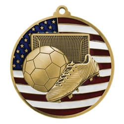 Soccer Patriotic Medals