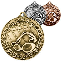 Swimming Wreath Medals