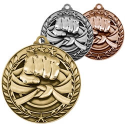 Martial Arts Wreath Medals