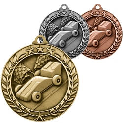 Pinewood Derby Wreath Medals