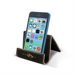 Black/Gold Leatherette Phone Easel