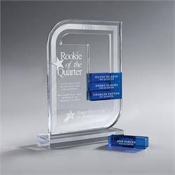 Clear Lucite Perpetual Award, Small (Glass Bars Sold Separately)
