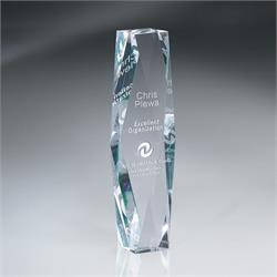 Diamond Towers Crystal Faceted Block Small