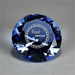 Full-Cut Blue Glass Gemstone Award