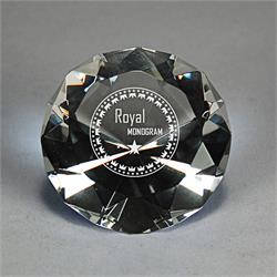 Full-Cut Clear Glass Gemstone (Includes Silver Color