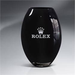Glass Elegant Black Vase