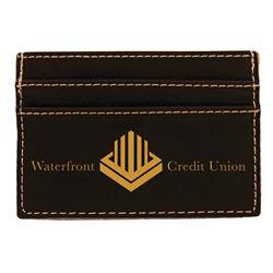 Leatherette Money Clip/Card Holder