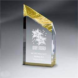 Medium Gold Chisel Carve Tower Award