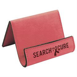 Pink Leatherette Phone Easel