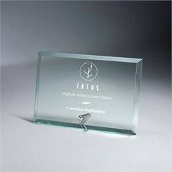 Premium Horizontal Jade Glass Tablet with Metal Stand