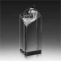 Chiseled Column Crystal Award