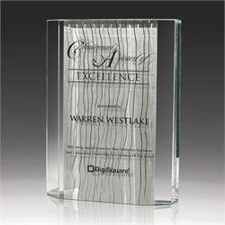 Cirlicue Glass Award Trophy