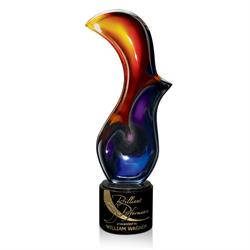 Delphi Flash Art Glass Award Trophy