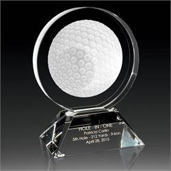 Golf Glow Crystal Award
